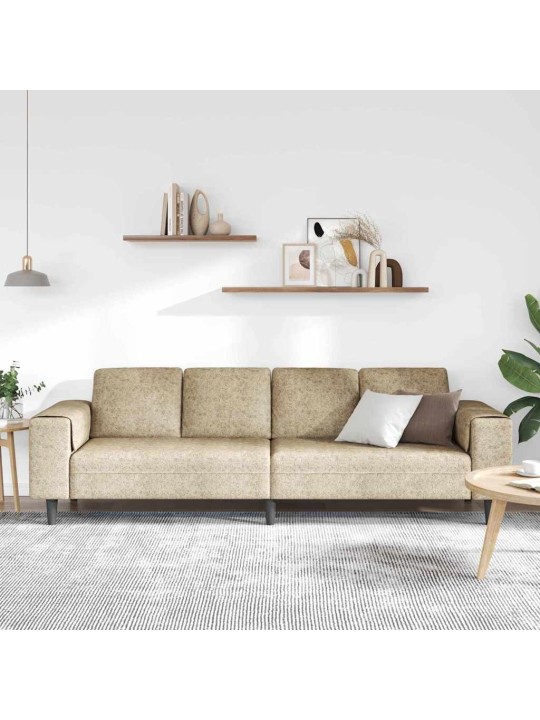 Diivanikomplekt helehall tehisnaha suede