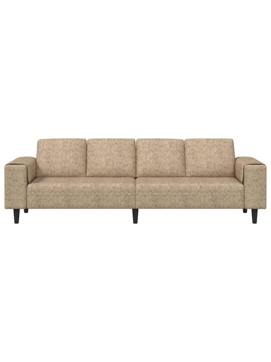 Diivanikomplekt helehall tehisnaha suede
