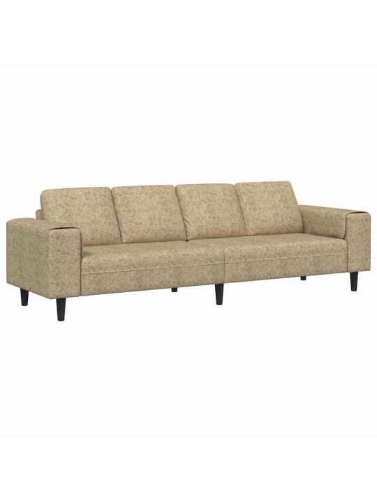 Diivanikomplekt helehall tehisnaha suede