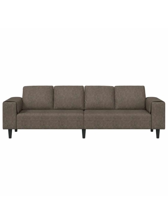 Diivanikomplekt tumehall tehisnaha suede