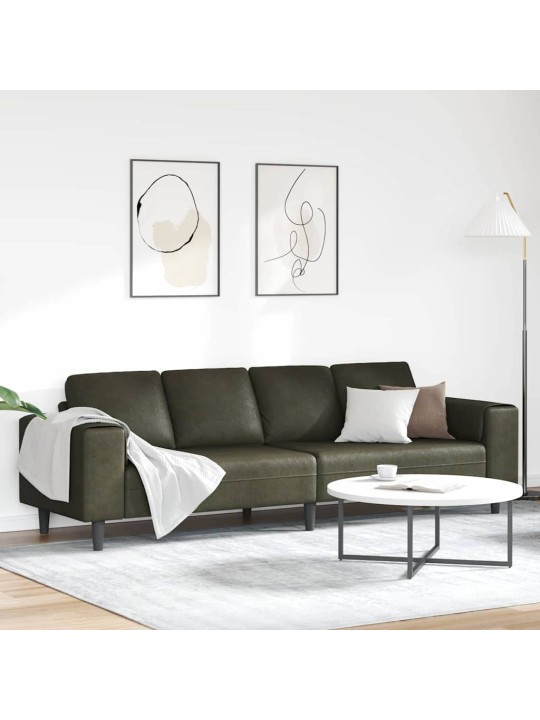 Diivanikomplekt armee roheline tehisnaha suede