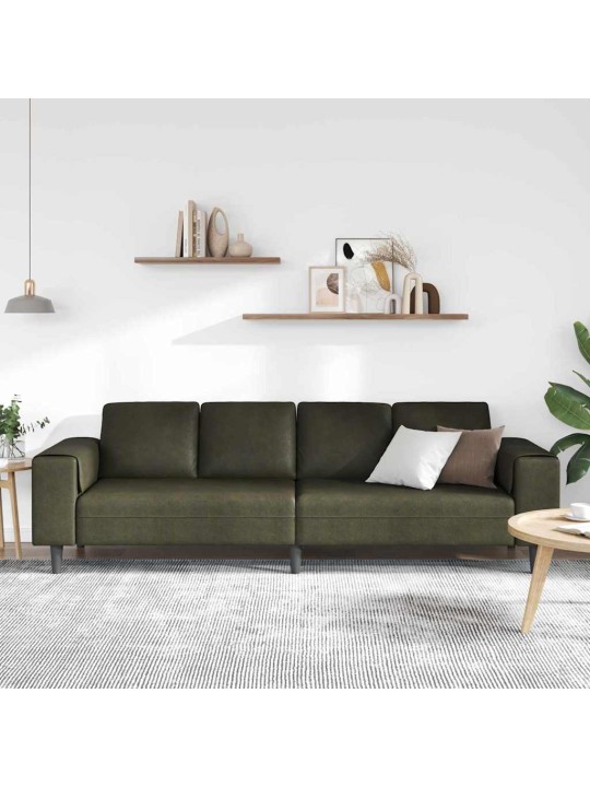 Diivanikomplekt armee roheline tehisnaha suede