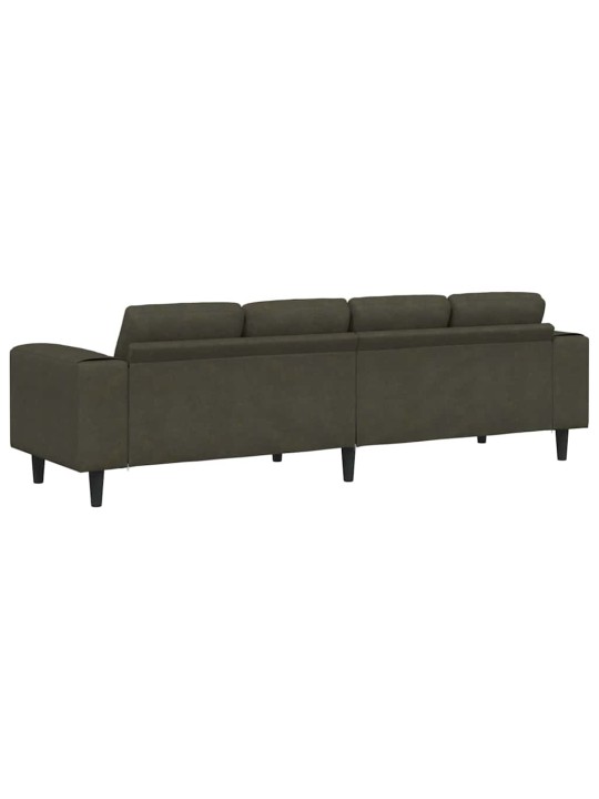 Diivanikomplekt armee roheline tehisnaha suede