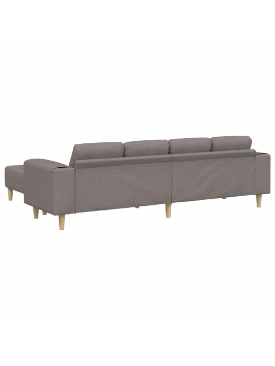 Diivanikomplekt 3 tk pruunikashall kangas