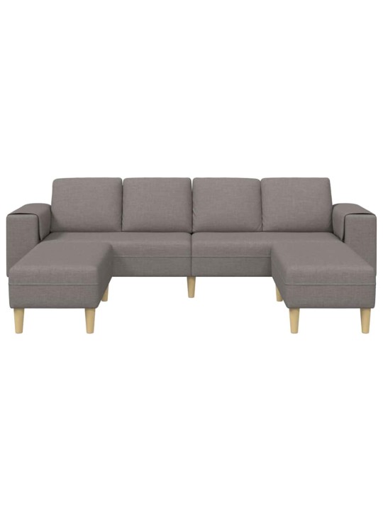 Diivanikomplekt 3 tk pruunikashall kangas