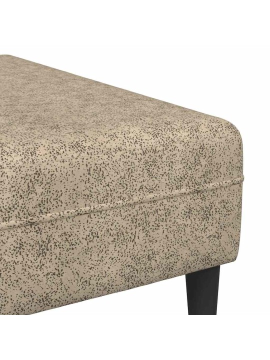 Diivanikomplekt 3 tk helehall tehisnaha suede