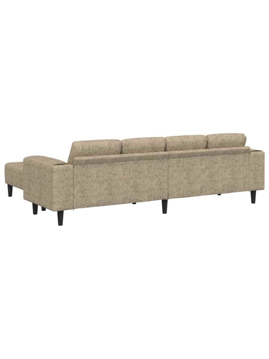 Diivanikomplekt 3 tk helehall tehisnaha suede