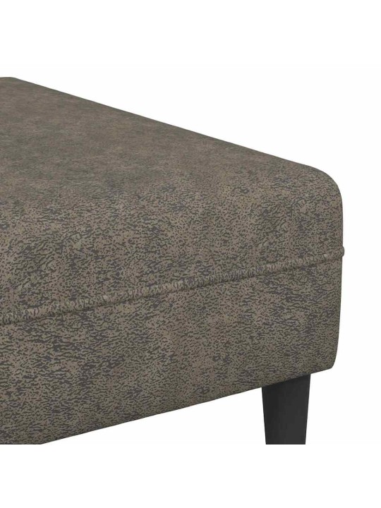 Diivanikomplekt 3 tk tumehall tehisnaha suede