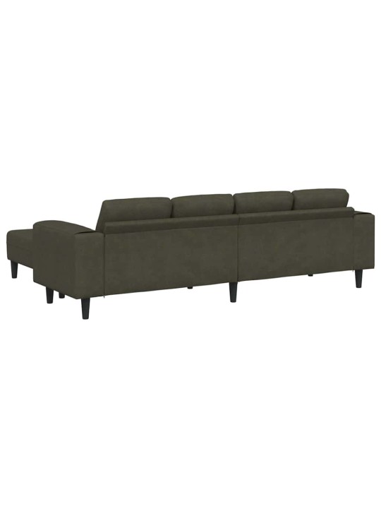 Diivanikomplekt 3 tk armee roheline tehisnaha suede