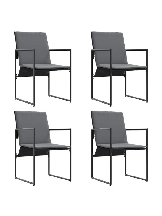 Aia söögilaudade komplekt 5 tk must teras