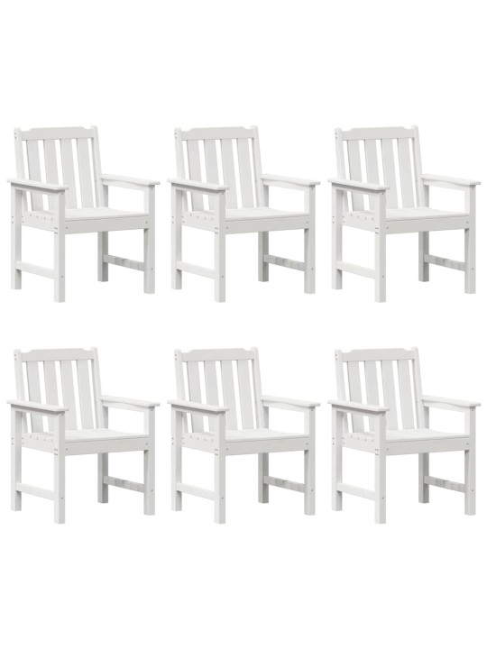 Aia söögitool 6 tk valge 65.5 x 55.5 x 88cm plastmass