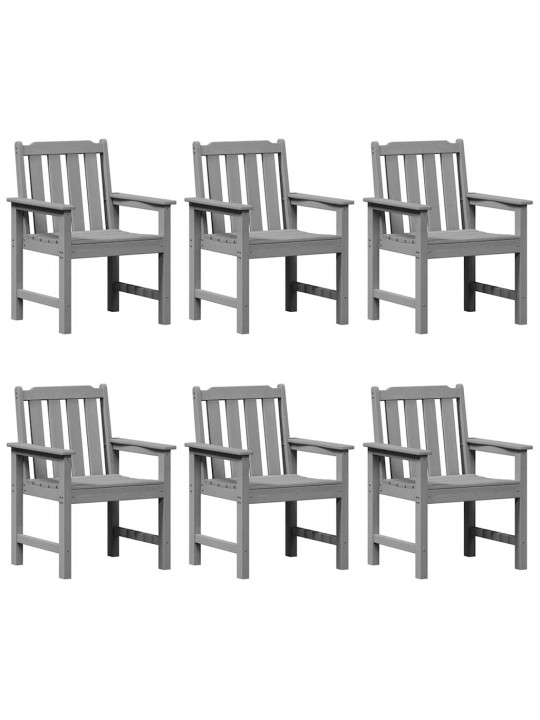 Aia söögitool 6 tk helehall 65.5 x 55.5 x 88cm plastmass