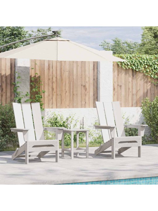Aia lõõgastusmööbel 2 tk valge 74.5 x 80.5 x 90cm plastmass
