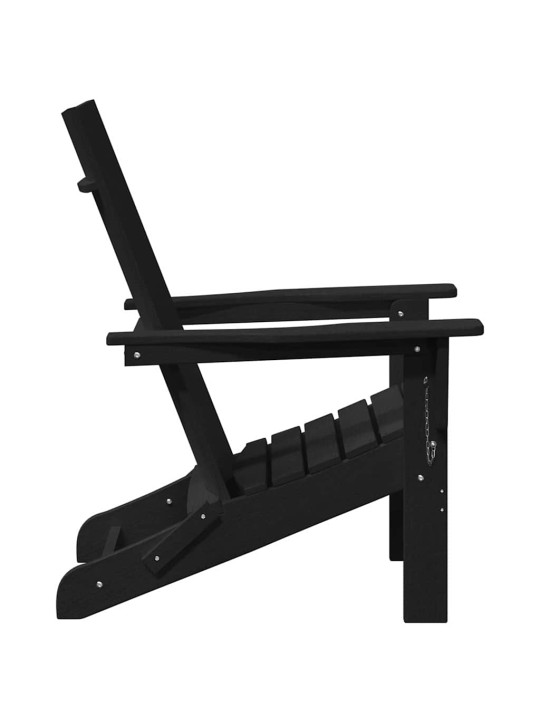 Aia lõõgastusmööbel 2 tk must 74.5 x 80.5 x 90cm plastmass