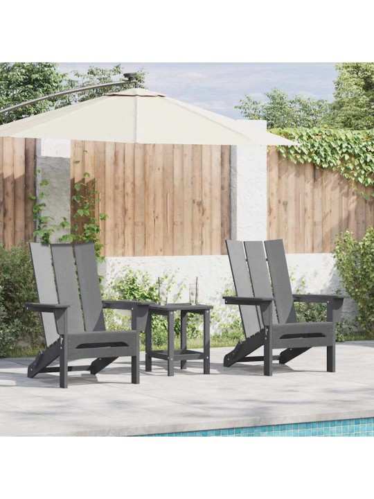 Aia lõõgastusmööbel 2 tk helehall 74.5 x 80.5 x 90cm plastmass