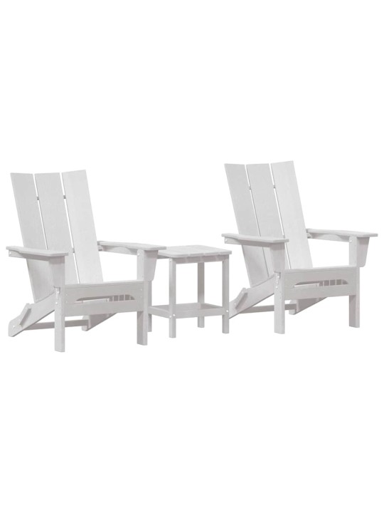 Aia lõõgastusmööbel 3 tk valge 38 x 38 x 46cm plastmass