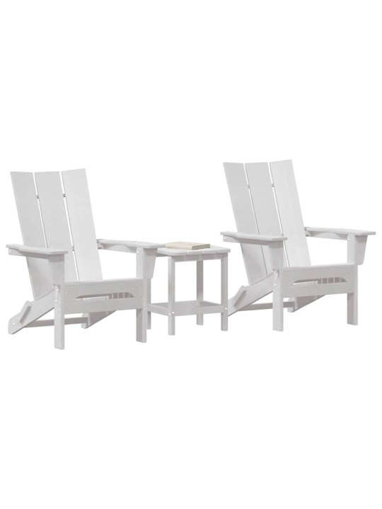 Aia lõõgastusmööbel 3 tk valge 38 x 38 x 46cm plastmass