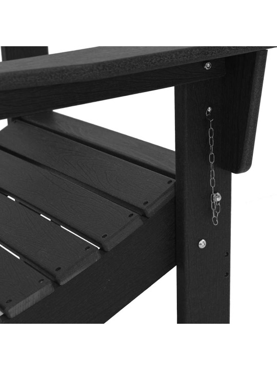 Aia lõõgastusmööbel 3 tk must 38 x 38 x 46cm plastmass