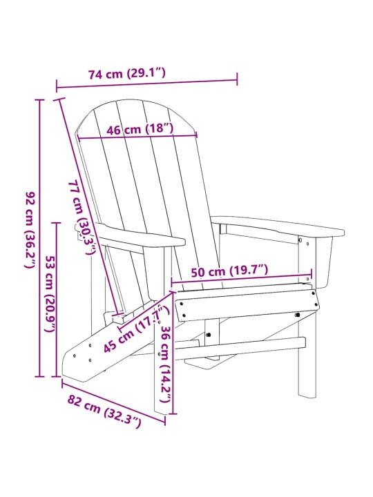 Aia lõõgastusmööbel 2 tk valge 74 x 82 x 90cm polyethylene