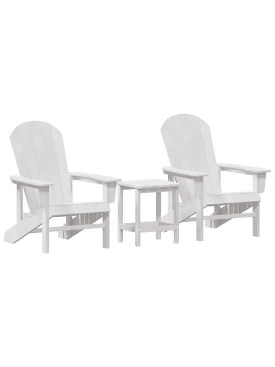 Aia lõõgastusmööbel 3 tk valge 38 x 38 x 46cm polyethylene