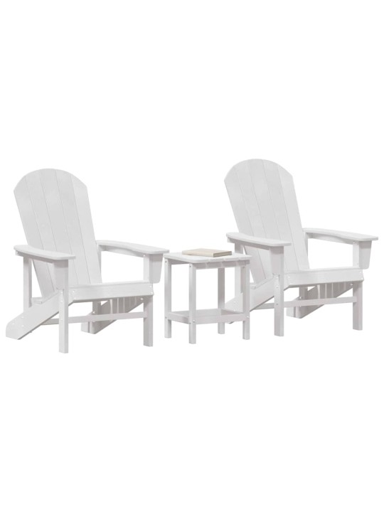 Aia lõõgastusmööbel 3 tk valge 38 x 38 x 46cm polyethylene