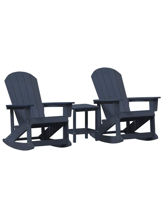 Aia lounge komplekt 3 tk tumesinine hdpe