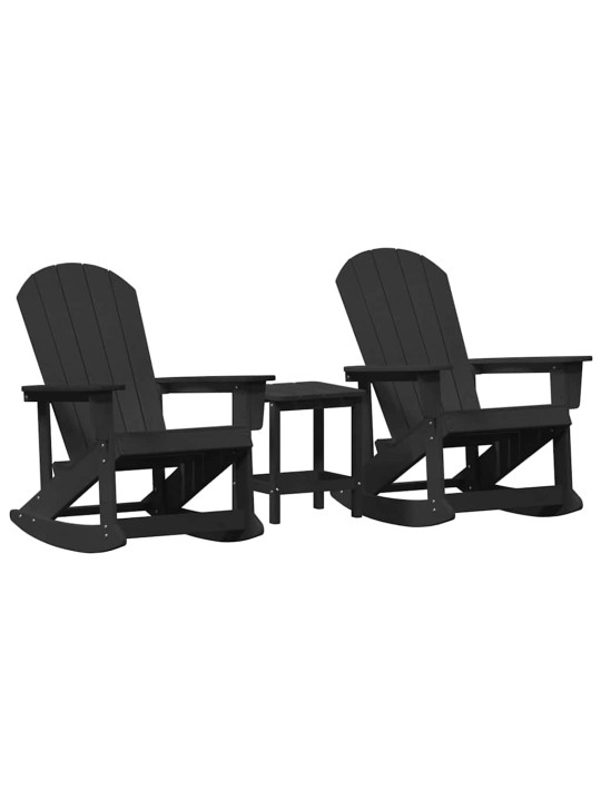 Aia lounge komplekt 3 tk must hdpe