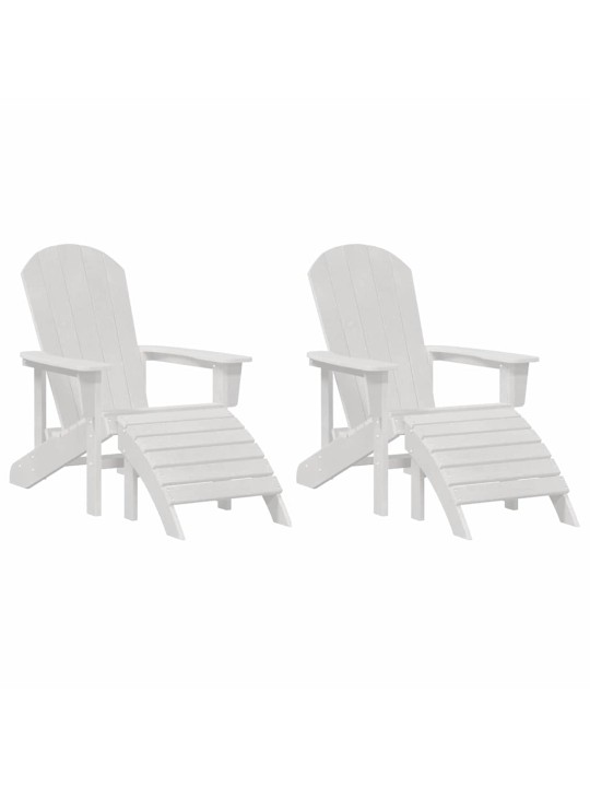 Aia lõõgastusmööbel 2 tk valge 74 x 82 x 90cm plastmass