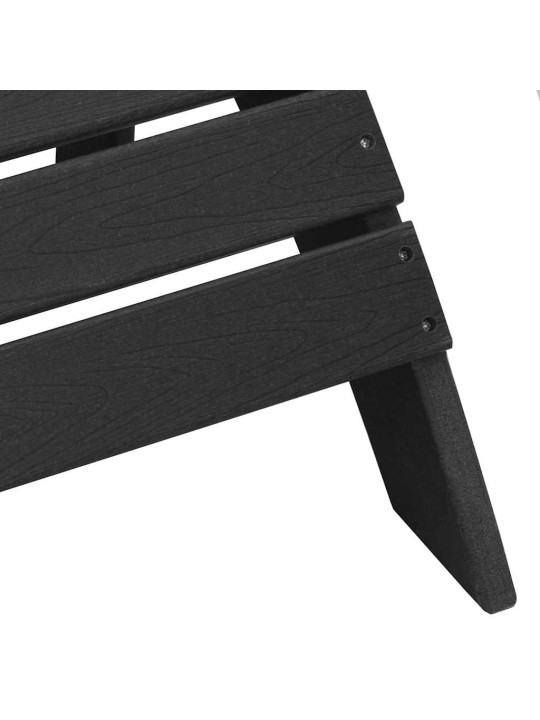 Aia lõõgastusmööbel 2 tk must 74 x 82 x 90cm plastmass