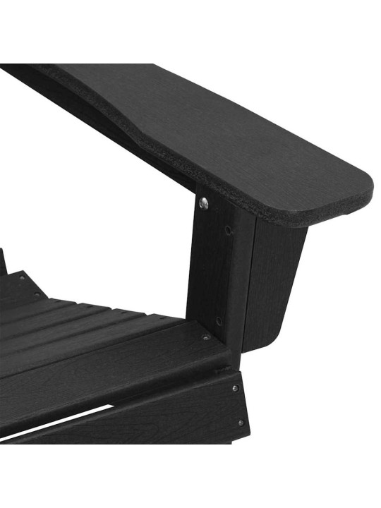 Aia lõõgastusmööbel 2 tk must 74 x 82 x 90cm plastmass