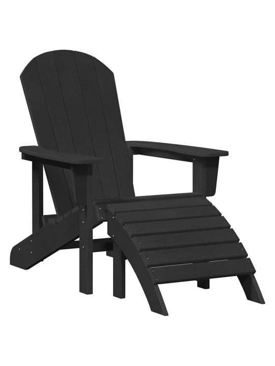 Aia lõõgastusmööbel 2 tk must 74 x 82 x 90cm plastmass