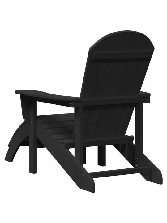 Aia lõõgastusmööbel 2 tk must 74 x 82 x 90cm plastmass