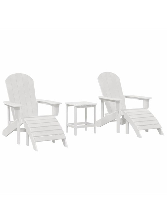 Aia lõõgastusmööbel 3 tk valge 38 x 38 x 46cm plastmass