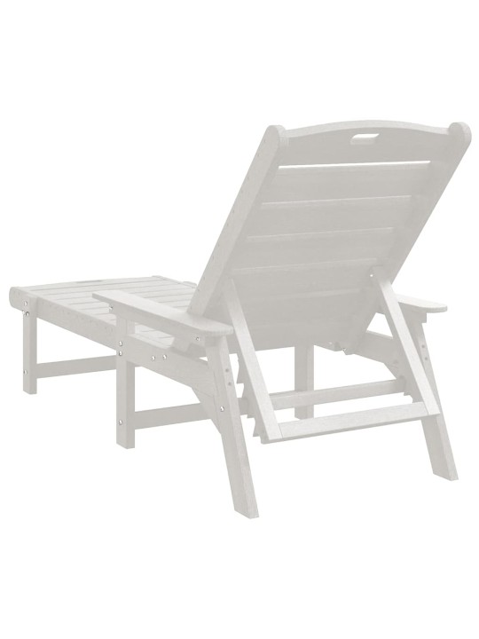 Aia lõõgastusmööbel 2 tk valge 53 x 195.5 x 30 cm polyethylene