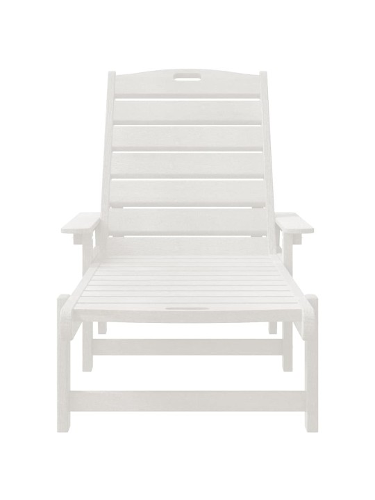 Aia lõõgastusmööbel 2 tk valge 53 x 195.5 x 30 cm polyethylene