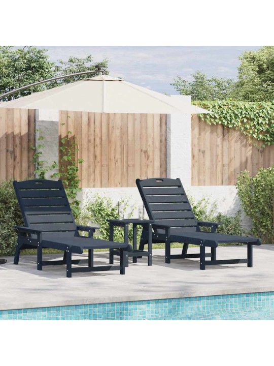 Aia lõõgastusmööbel 2 tk mereväesinine 53 x 195.5 x 30 cm