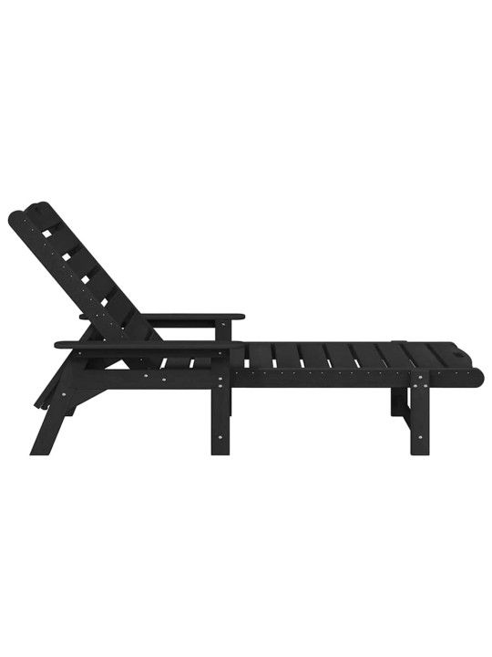 Aia lõõgastusmööbel 2 tk must 53 x 195.5 x 30 cm polyethylene