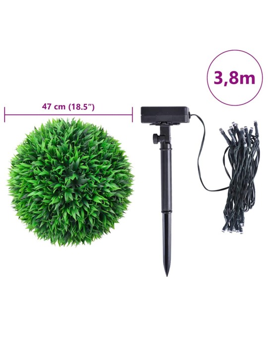 KUNSTPUKSPUIDUST PALLID LED TULEDEGA 2 TK ROHELINE 47 CM