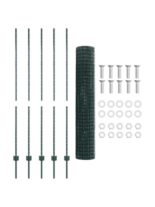 Aed koos postidega roheline 1.5 x 10 m teras