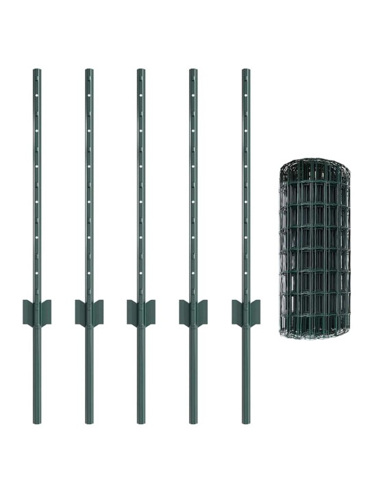 Aed koos postidega roheline 0.6 x 10 m teras
