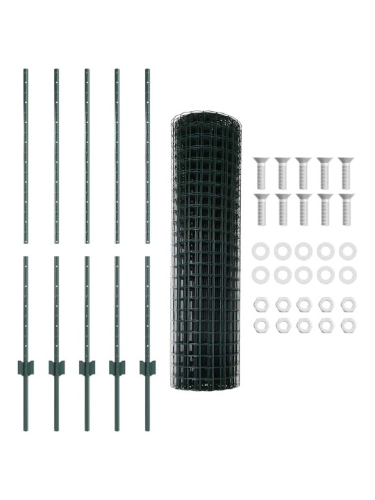 Aed koos postidega roheline 1.2 x 10 m teras