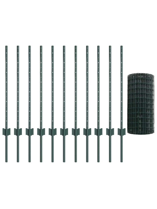 Aed koos postidega roheline 0.8 x 25 m teras