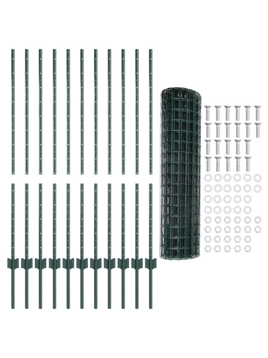 Aed koos postidega roheline 1.2 x 25 m teras