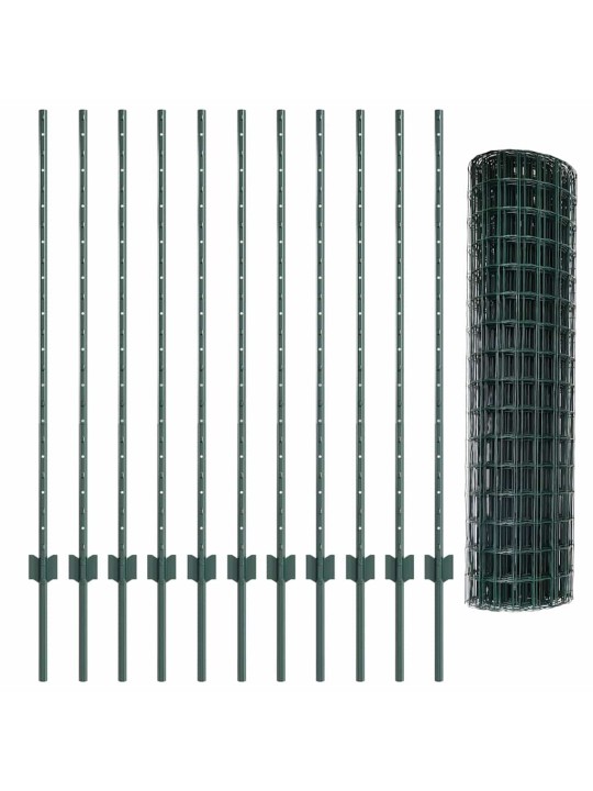 Aed koos postidega roheline 1.2 x 25 m teras