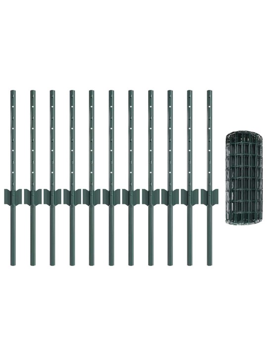 Aed koos postidega roheline 0.4 x 25 m teras