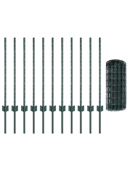 Aed koos postidega roheline 0.8 x 25 m teras