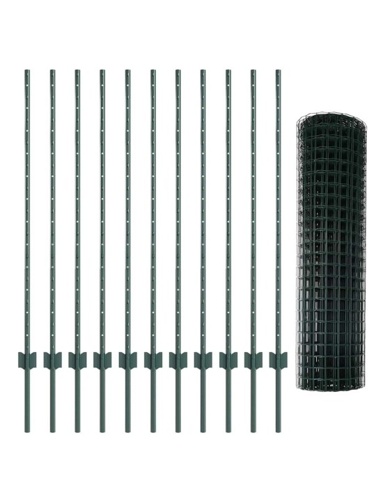 Aed koos postidega roheline 1.2 x 25 m teras