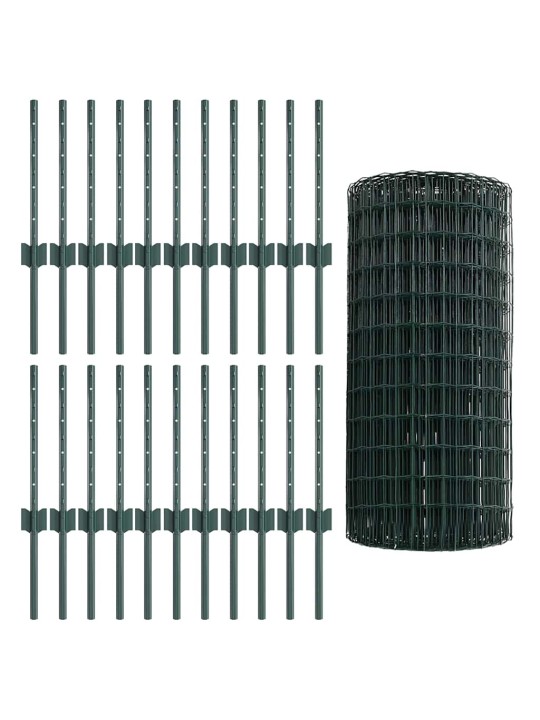 Aed koos postidega roheline 0.4 x 50 m teras