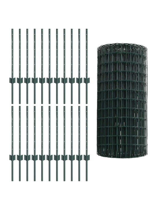 Aed koos postidega roheline 0.6 x 50 m teras