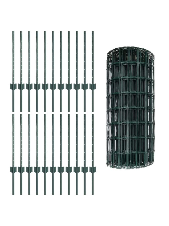 Aed koos postidega roheline 0.6 x 50 m teras